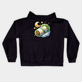 Adorable Sleeping Baby Taco Kids Hoodie